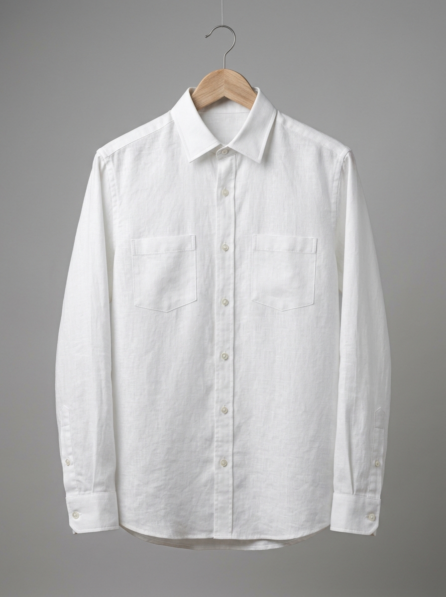 Slim Fit Keten Gömlek